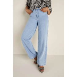 Summum 4s2461-5142 wide leg jeans dry light cotton