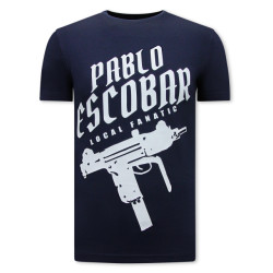 Local Fanatic Pablo escobar uzi t-shirt navy