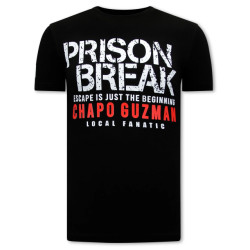 Local Fanatic Chapo guzman prison break t-shirt