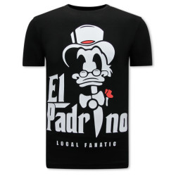 Local Fanatic El padrino print t-shirt