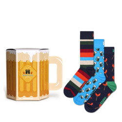 Happy Socks 3-pack wurst and beer gift set gift box unisex