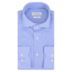 Profuomo Knitted mercerised overhemd met lange mouwen