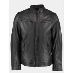 DNR Lederen jack beige leather jacket 394/6