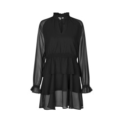 mbyM Zwarte jurk met ruchedetails danetta -