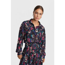Alix The Label 2308922332 ladies woven paisley flower oversized blouse