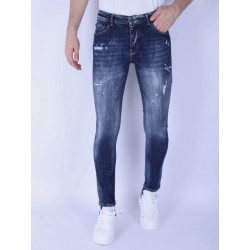 Local Fanatic Denim blue stone washed jeans slim fit 1103