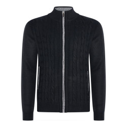 Cappuccino Italia Cable cardigan navy