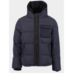 Scotch & Soda Winterjack zwart hooded puffa jacket 174383/0008