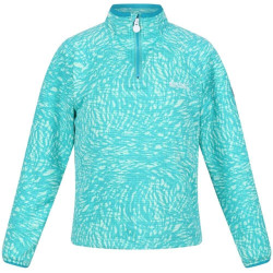 Regatta Childrens/kids highton animal print half zip fleece top
