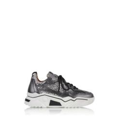 DWRS Label Pluto glitter leer combi dark/silver j5217-49 3338