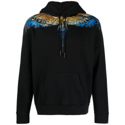 Marcelo Burlon Lunar wings regular hoodie light blue