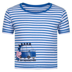 Regatta Kinder/kids peppa pig gestreept t-shirt met contrast