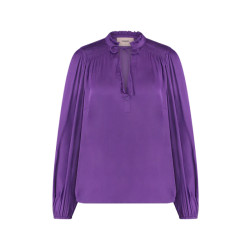 Freebird Della blouse shiny purple