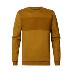 Petrol Industries Heren sweater m-3020-swr329 7121 dark gold