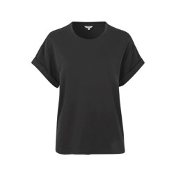 mbyM Basic t-shirt met omgeslagen mouw amana -