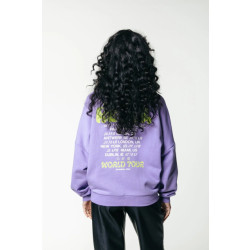 Colourful Rebel Tour text cropped shoulder sweat