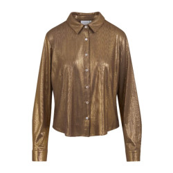 Coster Copenhagen Metallic gouden blouse -