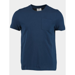 Bos Bright Blue T-shirt korte mouw cooper t-shirt pique 23108co54bo/267 dark denim