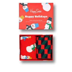 Happy Socks 2-pack snowman soc gift box unisex