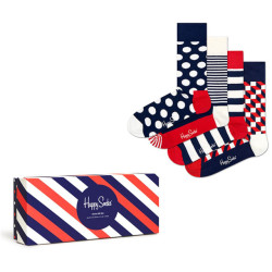 Happy Socks Classic navy 4-pack gift box