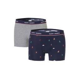 Happy Shorts Kerst boxershorts 2-pack heren classic nutcracker