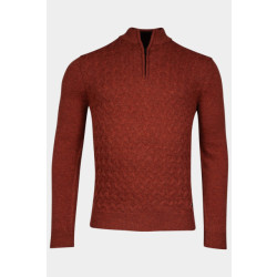 Baileys Pullover rood pullover 1/2 zip 10gg, frontpa 328487/395