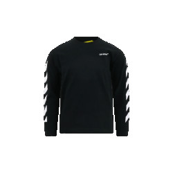 Off White Kids off helvetica tee l/s black wh