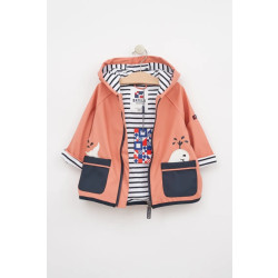 Batela Donker- baby regenjas cerfontaine -