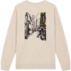 NOWADAYS Print sweater tokyo city almond milk