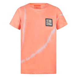 Retour Jongens t-shirt micha neon coral flash