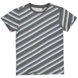 Quapi Jongens t-shirt mauk aop dark stripe