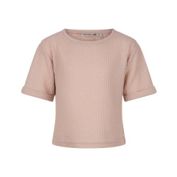 DAILY 7 Meisjes t-shirt met structuur pale blush