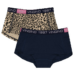 Vingino Meiden ondergoed 2-pack boxers animal dark