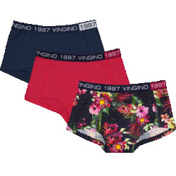 Vingino Meiden ondergoed 3-pack boxers flowers animal persian