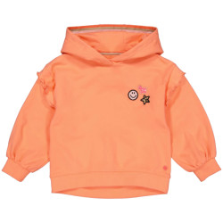 Quapi Meisjes hoodie amber coral fushion