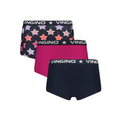 Vingino Meiden ondergoed 3-pack boxers star midnight