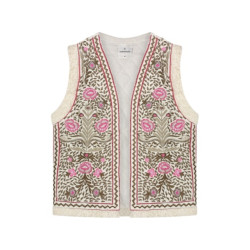 Summum 9s110-11729 gilet embroidered velours