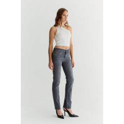 Cup of Joe Hannah dames regular-fit jeans smoke grey