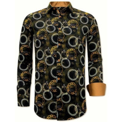 Tony Backer Satijnprint bruin