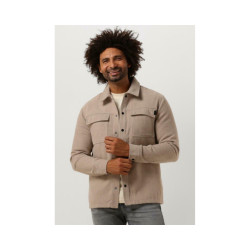 Purewhite Purewhite - Heren Regular Fit Overhemd - Bruin