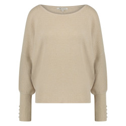 Nukus Ss2406509 batwing pullover lurex sand