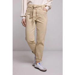 Summum 4s2496-11909 tapered pants peachy stretch twill mix