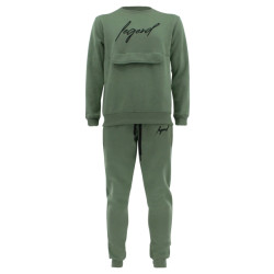 Legend Sports Joggingpak sweater heren/dames signature milano olive cotton