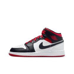 Nike Air jordan 1 mid gym red black toe (gs)
