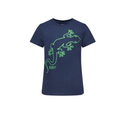 B.Nosy Jongens t-shirt neon green gecko navy