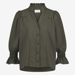 Jane Lushka U724229 olivia blouse technical jersey army