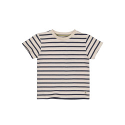 Levv Jongens t-shirt mael aop blue stripe