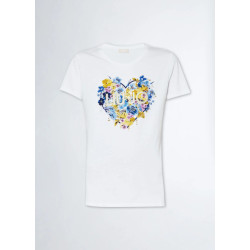Liu Jo Floral heart t-shirt