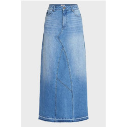 DNM Lange jeansrok elvis rigged blue