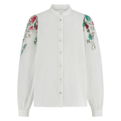 Nukus Ss24045317 brenda blouse embroidery off white